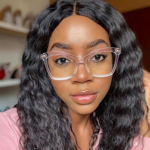 Transparent Frame Womens Glasses Fashion Optical Clear Cat Eye Glasses Frames For Women Trendy Spectacle Oversized Oculos