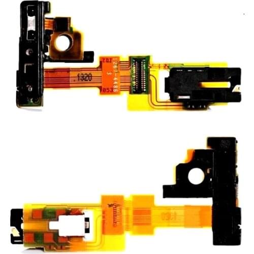Audio Jack flex cable For Sony xperia ZR M36H M36i C5502 C5503 light Proximity sensor flex cable & Camera Flashlight flex cable