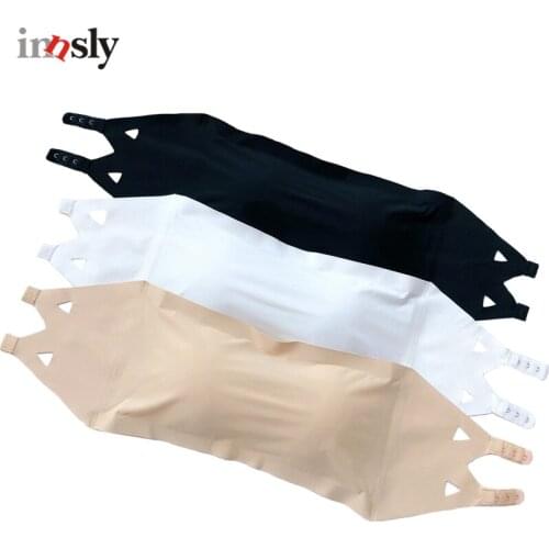 Innsly Seamless Tube Tops Women Strapless Padded Bra One-Piece Bandeau Tube Top Female Intimates Soft Push Up Sexy Lingerie