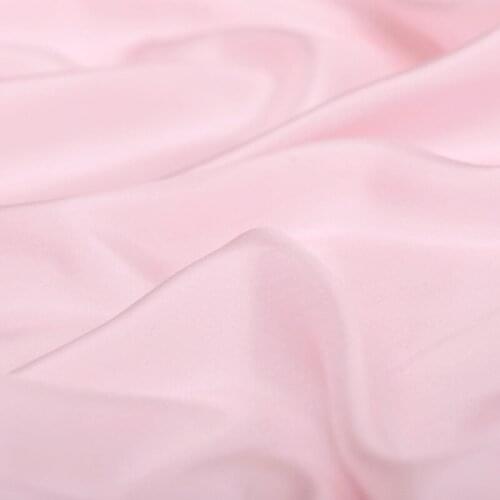 High quality 100% pure 8mm silk habotai fabric baby pink color 114cm width 45" in stock NO.14