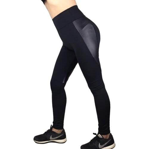 Yoga Woman Sports Faux Fur Splicing Love Matching Slim Bottoming Pants Breathable