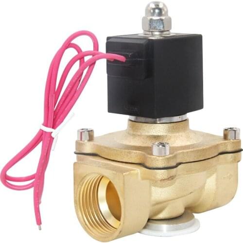 1" Direct Solenoid Valve IP65 Waterproof Normally Closed Brass Solenoid Valve 24V 12V 220V 110V