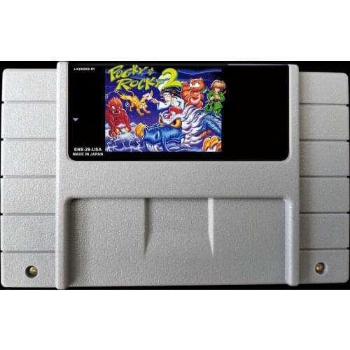 16Bit Games ** Pocky & Rocky 2 ( USA Version!! )