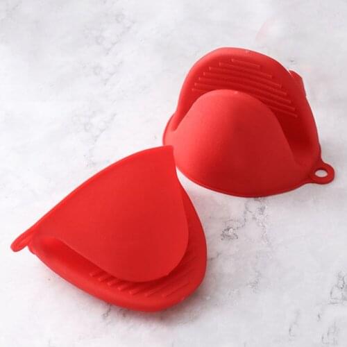 2pcs/Lot Silicone Insulated Hand Clip Anti-Scalding Gloves Heat Resistant Insulated Kitchen Oven Pinch Mitts And Pot Holders Set