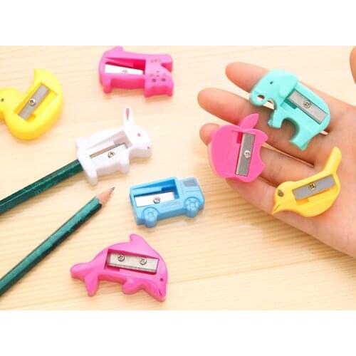 30 Pcs Candy Coloring Reel Pencil Sharpener Turn Pencil Knife Student Learning Supplies Gifts Stationery Wholesale