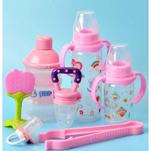 7pcs/set Plastic Water Bottle Mini Cute Water Bottle For Children Kids Portable Leakproof Small Water Bottle Bpa Free