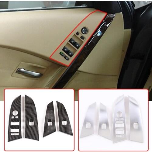 ABS Chrome Window Lifter Switch Button For BMW 5 Series E60 525li 2004-2006 Car Accessories