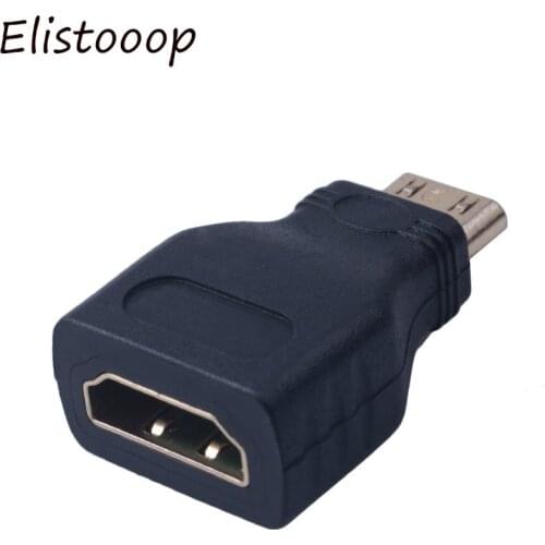 Mini HDMI-Compatible to HDMI-Compatible Adapter Male to Female for HD 1080P Adapter for HDTV HDMI-Compatible Converter