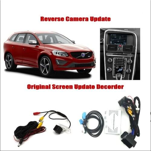 Reverse Rear View Camera For Volvo XC60 2015~2020 Original Screen Upgrade HD Interface Digital Decoder