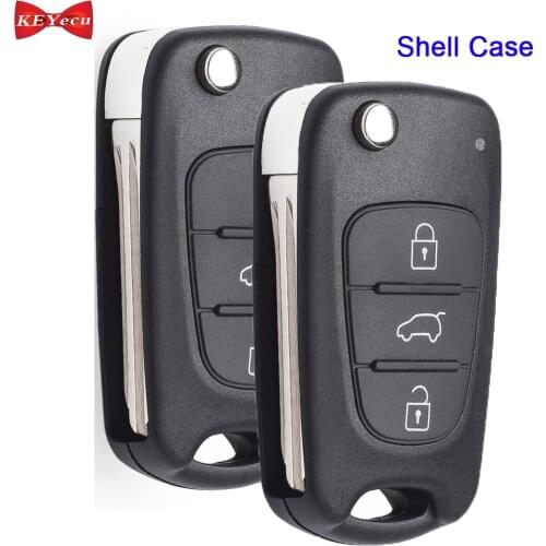 KEYECU 2pcs/ 10pcs for Kia Soul Cerato Koup Sportage Rio Sorento 2010 2011 2012 2013 2014 Remote Key Shell Case Fob