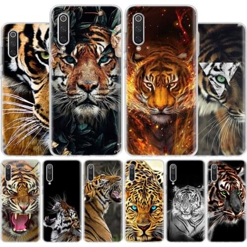 Ferocious Tiger Animal Cover Phone Case For Xiaomi Note 10 Mi 11 9 8 CC9 5X 6X 9T 10T A3 Poco X3 NFC F1 Pro Lite + Coque A1 A2