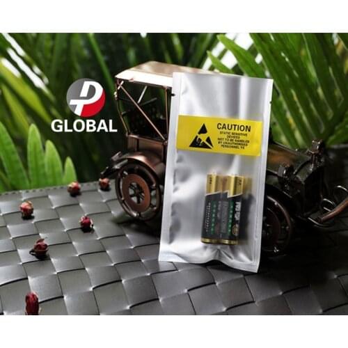 D&P 100pcs ESD open top Electronic Accessories/ batteries pouches Anti Static Packaging pouch battery Anti-Static Shielding Bag