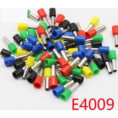 E4009 Tube insulating terminals 4MM2 100PCS/Pack Cable Wire Connector Insulated Insulating Crimp Terminal Connector E