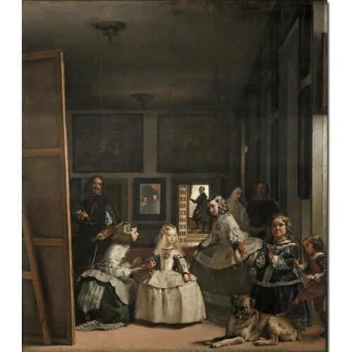 Canvas Paintings for living room Las Meninas Diego Velazquez High quality Hand painted