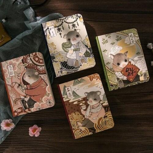 2020 Kawaii Travel Journal Notebook Stationery Lattice/Blank/Grid Dot Notebook Planner Cute Mouse Diary Agenda School Supplies