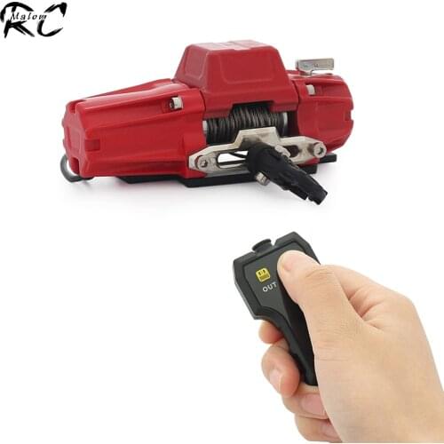 1/10 Scale Metal 5-12V Electric Winch Wireless Remote Controller for RC Crawler Car Axial SCX10 Traxxas TRX4 TRX6 CC01 D90 TF2