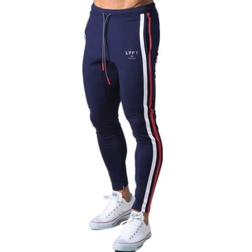 Mens Skinny Joggers Casual Pants Running Sweatpants Men Gym Fitness Sports Trousers Bodybuilding Training Cotton Track Pants
