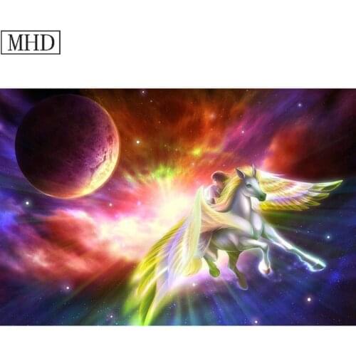 Sky horse wings pattern diy 5D diamond painting kit home decoration square full 3D diamond mosaic embroidery gift