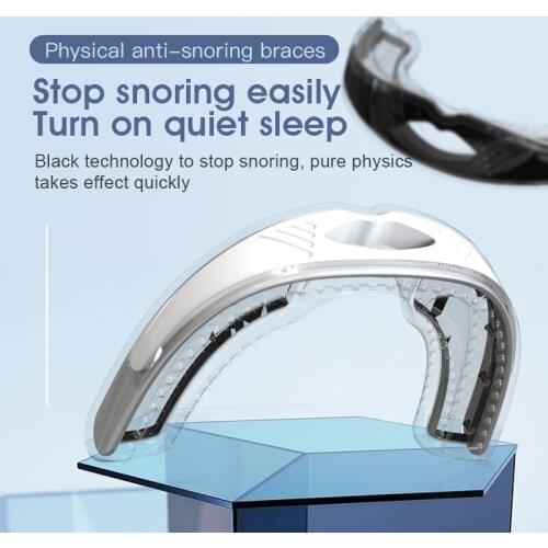 Mouthguard Food-grade silicone oral trays Anti-snoring, Sleep molars, Improve breathing, Assisted apnea protection at night