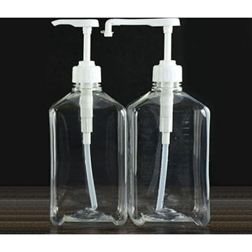 Plastic Manually Hydraulic Pump Liquids High-Pressure Nozzle Head Syrup Dedicated Pump 8ml Plastic Pressure Nozzle Bottle 1600ml