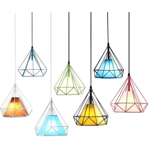 Modern led iron luminaire light fixtures hanging lights pendant lamp kitchen dining bar dining room living room bedroom