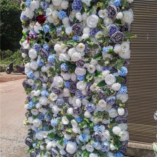 SPR low MOQ beautiful wedding decorative backdrop paneis artificial flower wall panel
