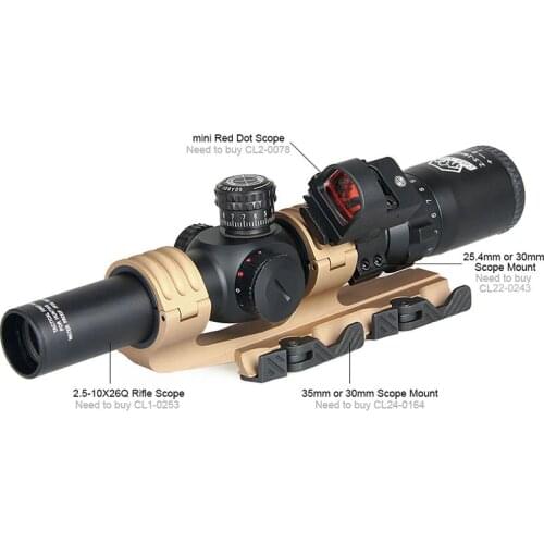 Canis Latrans Tactical rifle Scopes optical sight rifle scope + mini red dot sight airsoft accessories GZ1-0345