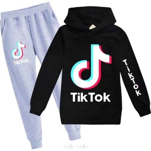 Tik Tok Spring Autumn hot sale 3D Kids Boys Girls Hoodie Clothing Hoodies Boys Girl Sweatshirts T-shirt Hoodie pant set