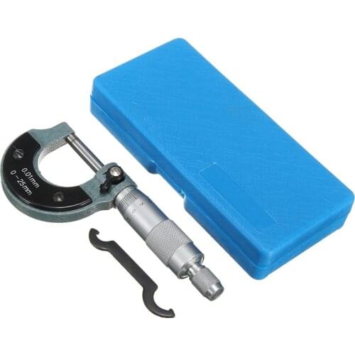 Accurate Measuring Tool 0-25mm 0.01mm Outside External Metric Gauge Micrometer Machinist Measuring with Box