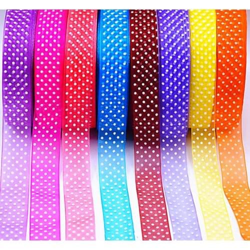 1 '25mm polka dot tulle ribbon 9m DIY handmade material headdress bow bow gift wrap clothing accessories