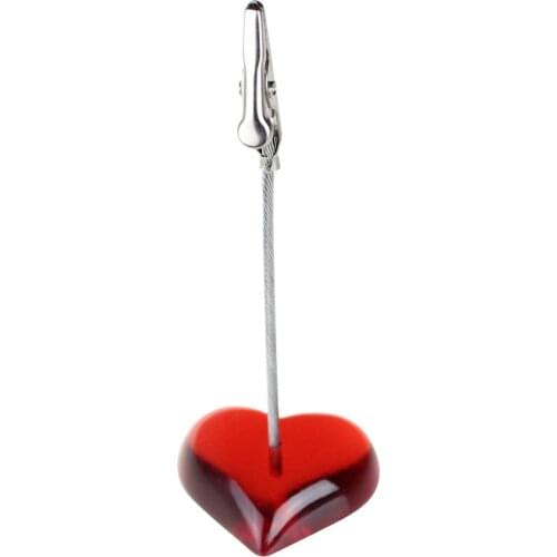 Red F Heat Base Alligator Wire Photo Clip,Memo Holder,Table Place Card Clamp,Wedding Favor,Personalized Giveaway,Love Display