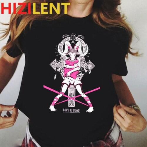Anime girls clothes 100% cotton tops for women Swag egirl Goth Punk Dark Grunge Harajuku japanese streetwear graphic tee tshirt