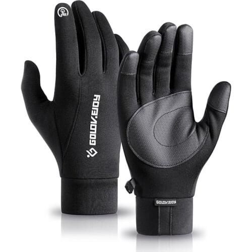 Winter Thermal Ski Gloves Windproof Touch Screen Skiing Heated Gloves Tactical Motorcycle Riding Snowboard Cross-country Mittens