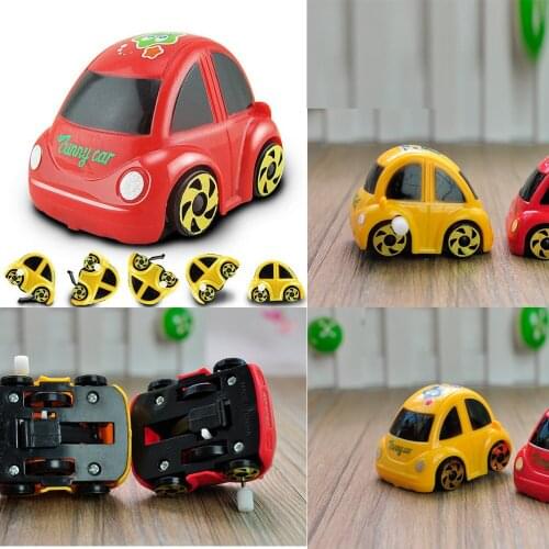 1pcs model car toys children Gifts Turn over car wind up Toys mini somersaults toy car car-miniature toy