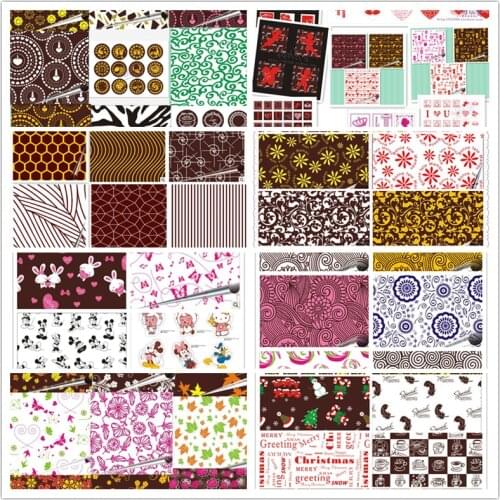 101 sheets baking mold sheet / cake decoration/Chocolate transfer paper