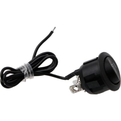12V Universal 3 Pins Round Heater Motorcycle Car Seat Rocker Switch Control On/Off 1XCF