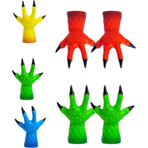 2Pcs Novelty Funny Creative Prank Nails Finger Cover Puppet Halloween Party Prop Stress Relief Venting Joking Decompression Toys