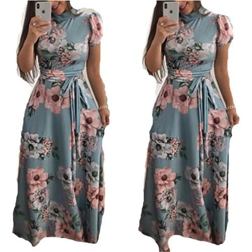 2020 Leisure Time Printing Bandage Longuette Dress Suit-dress Drop Shipping