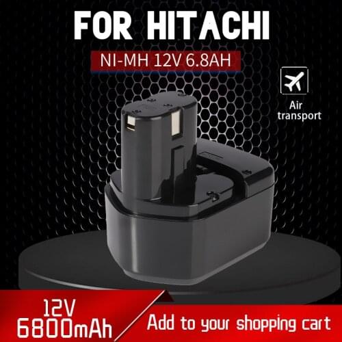 2021For Hitachi EB1214S DS12DVF3 Rechargeable Battery 12V 6.8Ah Ni-MH Cordless Drill Batteria EB1212S EB1220BL EB1214L EB1230