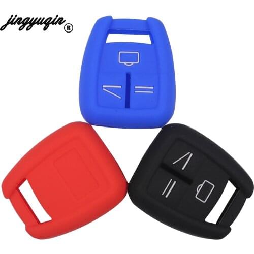 Jingyuqin 30ps For Vauxhall Opel Astra Zafira Vectra Tigra Omega Signum Frontera 3Button Remote Car Key Case Cover Silicone Fob