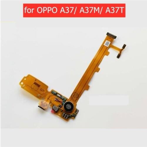 For OPPO A37 A37T A37M USB Charger Connector Flex Cable Microphone USB Charging Dock PCB with Vibrator Repair Spare Parts