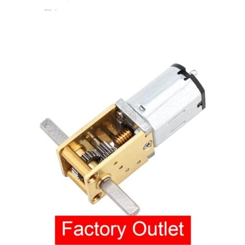 ChiHai Motor CHF-GW12T-N20VA Dual Shaft DC 6V 12V Low Speed Mini Dc Gear Motor Worm Gear Motor For Smart Car