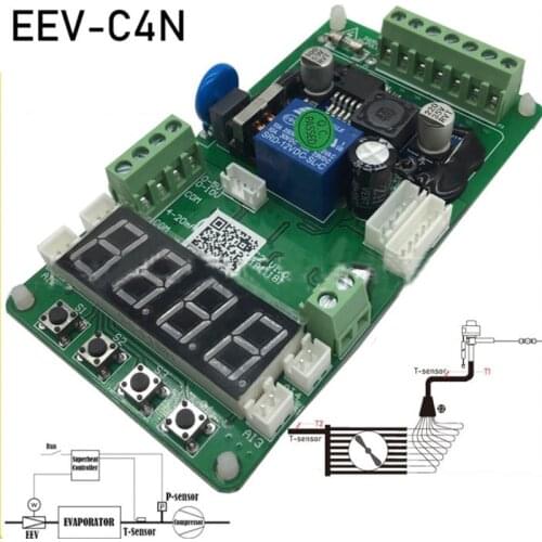 Electronic expansion valve for Mobile refrigeration air conditioner superheat controller circuit board