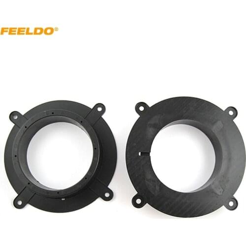 FEELDO Car 6.5" Speaker Spacer Mat for Mazda CX-5/Mazda 3/6 Atenza Audio Speaker Pads Adaptor Holder Installer Ring Kits #HQ6038