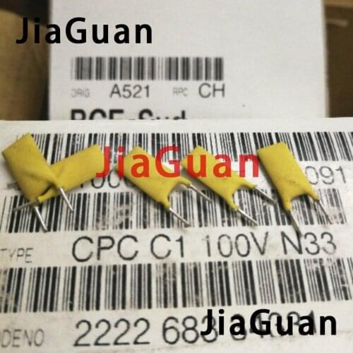 20PCS NEW Italy BC 100V 330PF N33 P5MM silver film ceramic capacitor PH 330PF 100VDC 331 high frequency hot sale 331/100V