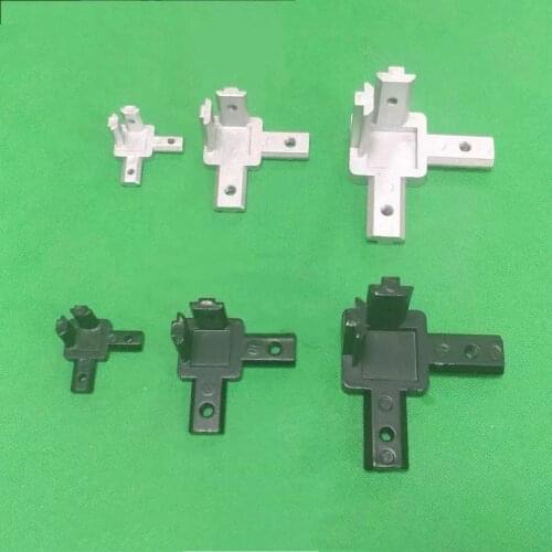 L Type Three Dimensional 2020 3030 4040 Concealed 3-Way Corner Connector For Aluminum Extrusion Profiles,4Pcs Screws Included