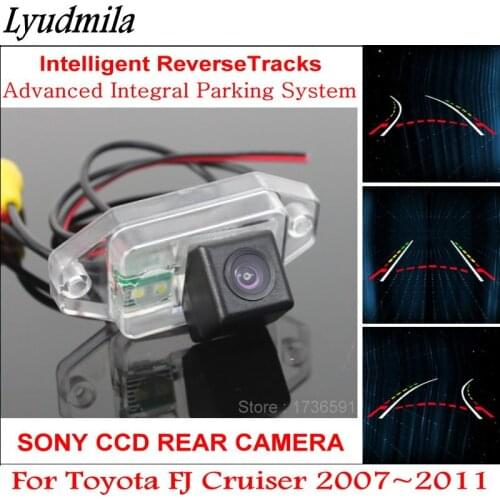 Lyudmila Car Trajectory Rear Camera FOR Toyota FJ Cruiser 2007~2011 Reverse Backup Camera with Intelligent Dynamic Parking Line