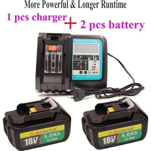 Makita 18V DC18RC 18650 Lithium Ion Rechargeable Battery 3Ah To 8Ah For BL1840 BL1850 BL1830 BL1860B Prismatic