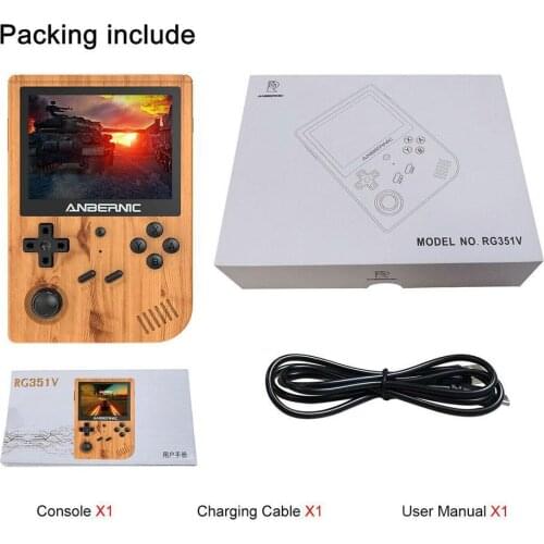 ANBERNIC RG351V Retro Games Built-in 5000 Classic Games Open Source 3.5 INCH Online Combat Game Console Emulator For Kid Gift
