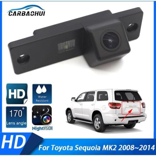 Back up Rear View camera CCD Full HD Night Vision Reverse Camera For Toyota Sequoia MK2 2008 2009 2010 2011 2012 2013 2014